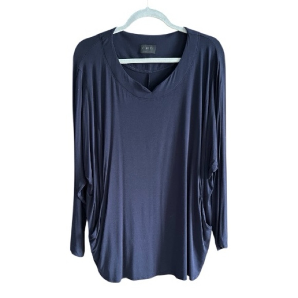 Q’ Neel Nordic Design Bamboo Jersey‎ Lagenlook Navy Top